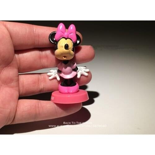 Disney Mickey Mouse Minnie 6cm mini doll Action Figure Posture Anime Decoration Collection Figurine Toy model for children gift