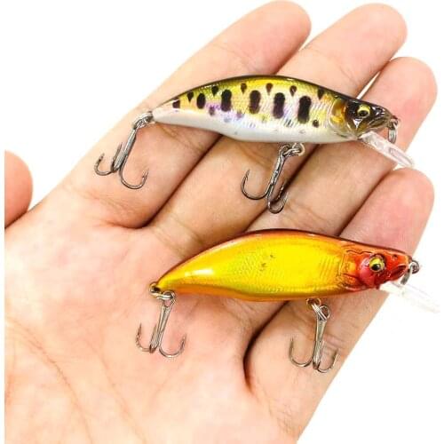 Mini Crank Fishing Lure 46mm 4g jerk Sinking Minnow Wobblers surface Artificial Baits jigging Carp Trout Crankbait Sea Fishing