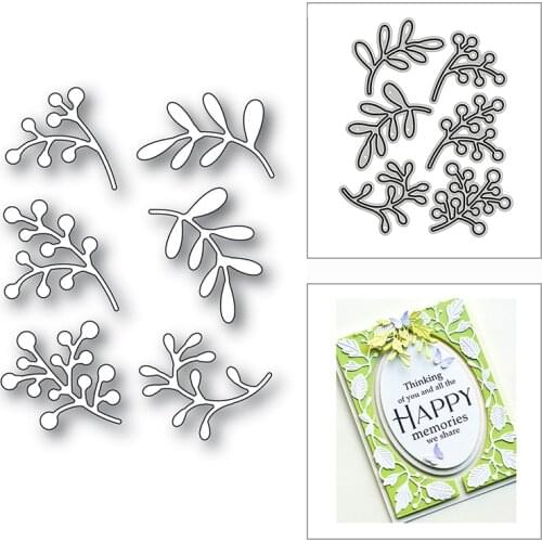 New Blessing Holly Leaves Plant 2020 Metal Cutting Dies for DIY Scrapbooking and Card Making Decorative Embossing Craft No Stamp