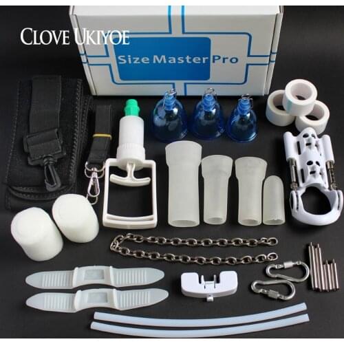 Great kit Penis Enlargement System Size Master MAX Pro Extender Comfort vacuum hanging Cap Double Protection Phallosan Pump Toys