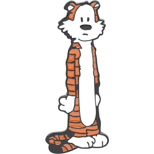 Naughty Tiger Enamel Pins Brooches Badges Lapel pin Creative Animal Pins For Clothes Backpack Pins Jewelry gift for Kids friends