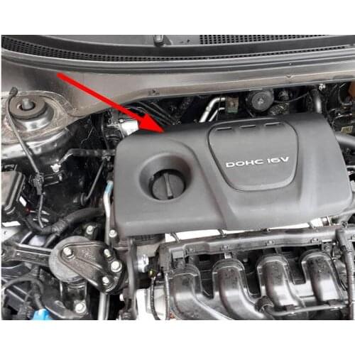 For Hyundai Engine dust cover Creta IX25 1.6 Cited cover decorative Hood cover decoration( Top Cover) Rio Soul Solaris 2017