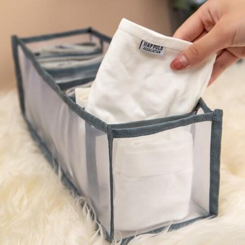 Mesh High Capacity Breathable Underwear Clothing Storage Box Heighten Drawer Organizers Underwear Storage Box