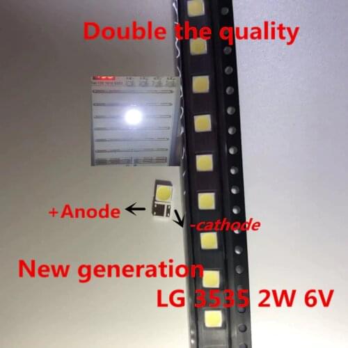 50PCS LCD TV repair LG led TV backlight strip lights with light-emitting diode 3535 SMD LED beads 6V