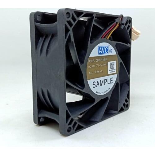 DC 48V cooling fan 92mm 90mm 9038 9cm Dual ball Bearing large air fan For AVC DBP0938B8Ucomputer server fan