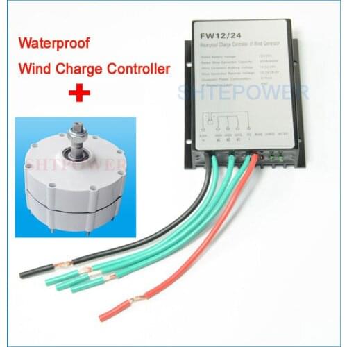 300W wind generator with waterproof wind charger controller home wind turbines system diy 3 phase ac 12V/24V