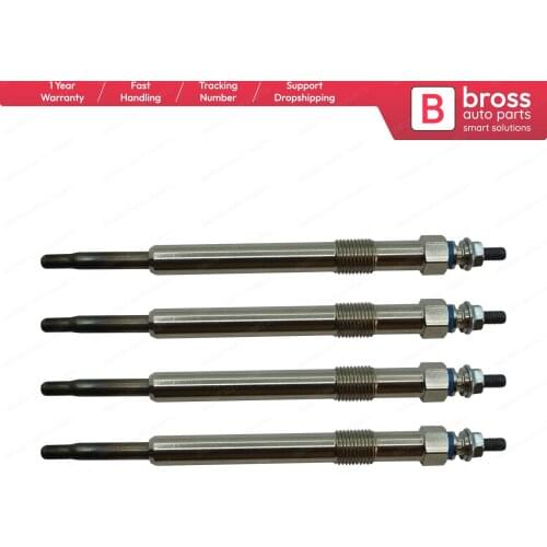 Bross Auto Parts BGP10-1 4 Pcs Heater Glow Plugs GX126, 944MJ, 100226206 for Vauxhall Opel Vectra B Free Shipment Made in Turkey