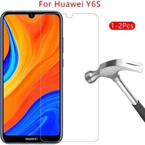 Protective glass for huawei y6s screen protector tempered glas on y 6s 6 y6 s 2019 2020 film huawey huwei hawei huawe huawi 6.09