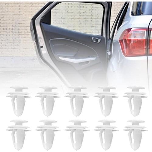 10Pcs Universal Car 8mm Hole Plastic Rivets Fastener Door Clips Vehicle Rivets Car Internal Accessories
