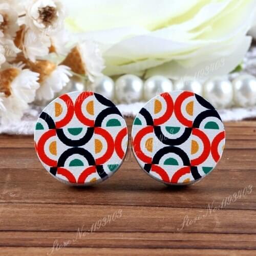 16mm Round High Quality Photo Wood Laser Cut Cabochon to make Rings, Earrings, Bobby pin,Necklaces, Bracelets