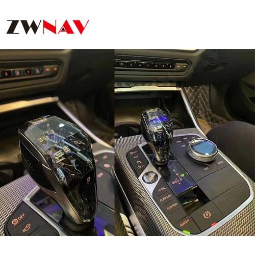 ZWNAV Car Gearbox Crystal Handles Gear Shift Knob Lever Stick Head For BMW 3 Series X5 X6 X7 Z4 2019 2020 Car Crystal Handles