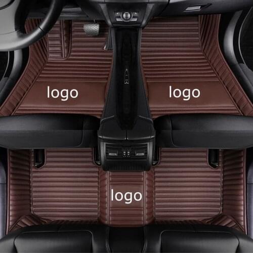 Car Floor Mats Fit for Ssangyong Rodius ActYon Kyron Rexton Chairman Tivolan Tivoli Korando Auto Carpet Car Accessories Coffee