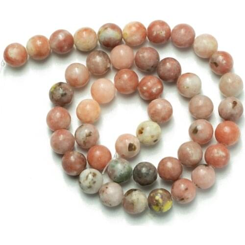 Wholesale 4 6 8 10 12mm Red Plum Natural Stone Beads Round Loose Beads DIY Making Bracelet Necklace Jewelry Accessories