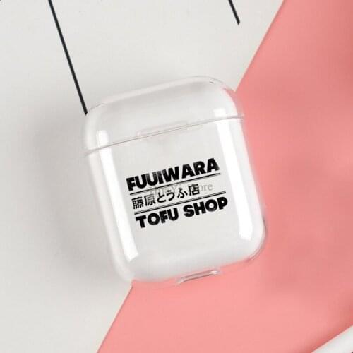 Fujiwara Tofu Shop Initial D Cases For Apple AirPods 1 2 Case Clear Wireless Bluetooth Earphone Case Protective Shell