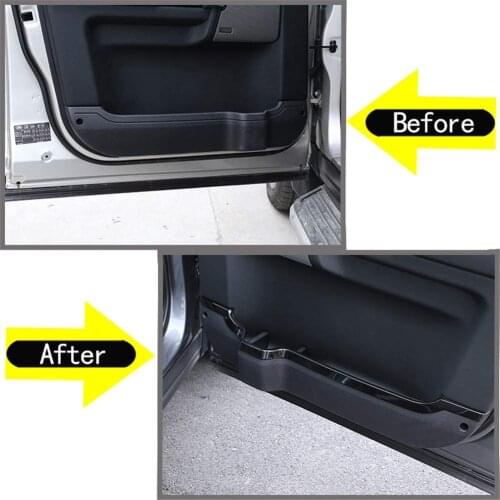 Interior Door Decorative Stips Trim Storage Edge Black ABS For Land Rover Discovery 4 2010-2016