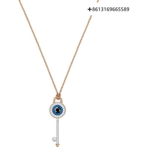 DUO Romantic Key Necklace, Collar Chain, Female Head Ornament