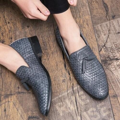 Gentle Men Shoes Leather Shoes For Men Streetwear Sneakers Slides Casual Fashion Gentleman Gents Trend Dress Mens Formal