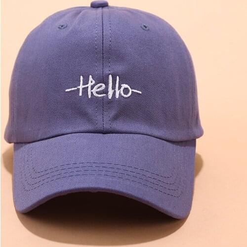 New Baseball Cap For Women And Men Summer Fashion Visors Cap Boys Girls Casual Snapback Hat Hello Letter Embroidery Hip Hop Hats