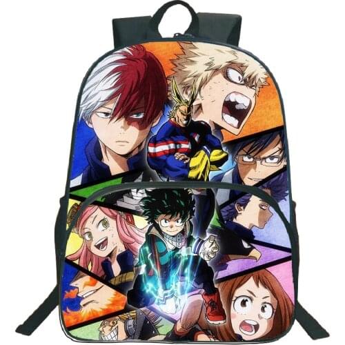 New Anime Boku No Hero Academia Backpack Deku Bakugou Katsuki Travel Rucksack School Bags for Teenagers Capacity Daily Backpack