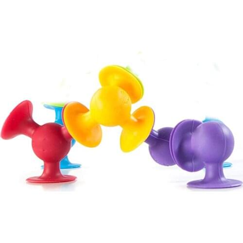 Pop Little Suckers Blocks Toys Assembled Sucker Suction Cup Learning Education Color Shape Building Block Toy Children Kids Game
