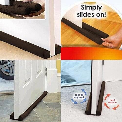 Drop shipping 1Pcs New Hot 2020 Double Door Stopper Guard Decoration Energy Saving Doorstop Draft Protector