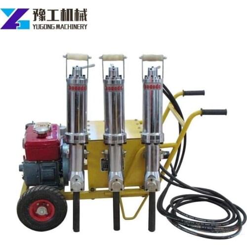Rock Splitter Hydraulic Cleaving Machine 3 Guns Pressure Splitting Force1000T Construction MiningDemolition Buildings Bridges