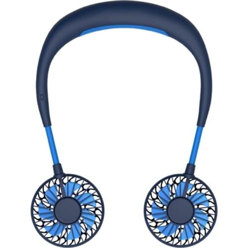 Sports Portable Hanging Neck Fan Mini Air Cooler USB Rechargeable Small Personal Cooling Tools for Home Outdoor Office