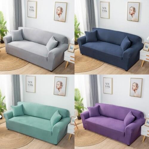 Universal Sofa Cover Stretch Velet Anti-slip Couch Cover Elastic Soft For Sofas Waterproof Recliner Slipcover 1/2/3/4 seat