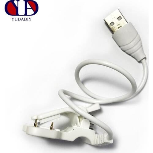 Factory direct 2-pin 9mm clip type for child smart watch USB port backup charging cable support HW11 50pcs/pack