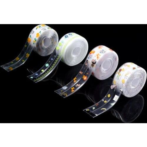 1Roll Kitchen Stickers Sink Waterproof Oil-Proof Tape Stickers Bathroom Beautiful Seam Strip Toilet Sink Corner Waterproof Patch