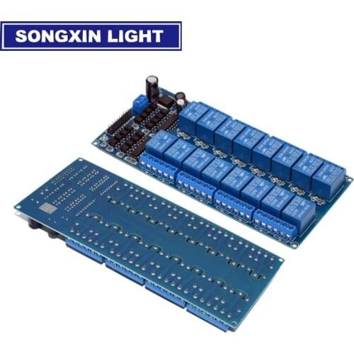 1PCS 12V 16 Channel Relay Module for arduino ARM PIC AVR DSP Electronic Relay Plate Belt optocoupler isolation