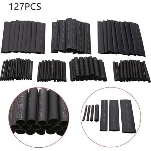 127 PCS Heat Shrink Sleeving Tube Assortment Kit Electrical Insulation Connection Cable Electrical Wire Wrap Cable Waterproof