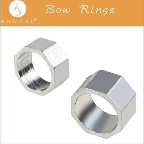 BOWORK 20PCS Violin Bow Rings Frog Rings for VIolin Bow Bow Parts Bow Replacement Silver