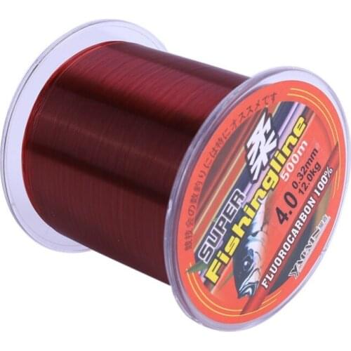 500M High Weight Monofilament Leader Fly Line Super Strong Abrasion Resistance Wire For Freshwater Saltwater Fishing