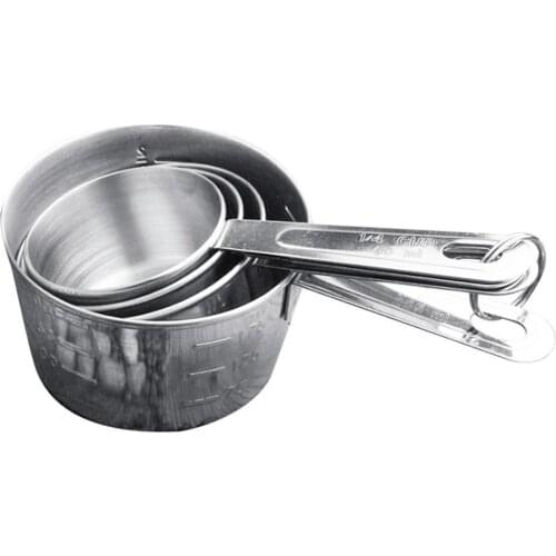 60% Hot Sale 4Pcs Durable Stainless Steel Measuring Cup Spoon Set Seasoning Scoop Kitchen Cooking Tools For Kitchen Accessories