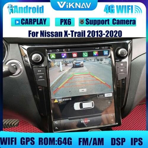 PX6 Android Car Radio For Nissan X-Trail 2013-2020 Car Player GPS navigation Stereo Recorder Head Unit DVD Multimedia 12.1inch
