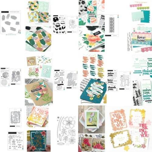 Flowers text Clear Stamps for Scrapbooking Tampons Transparent Seal Background Stamp Card Painting Making Diy