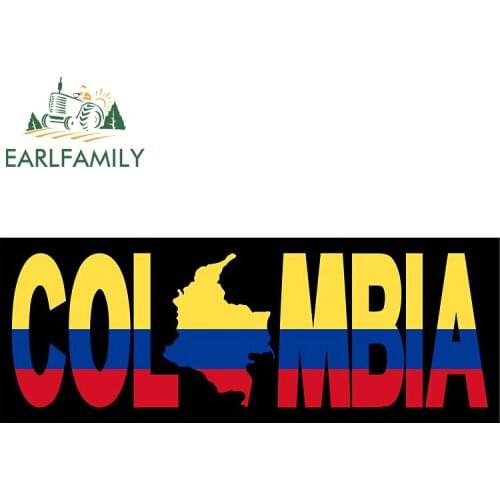 EARLFAMILY 13cm x 5.4cm for Colombia Anime Car Stickers Funny Decal Car Assessoires Sticker Windshield Bumper Surfboard Decor