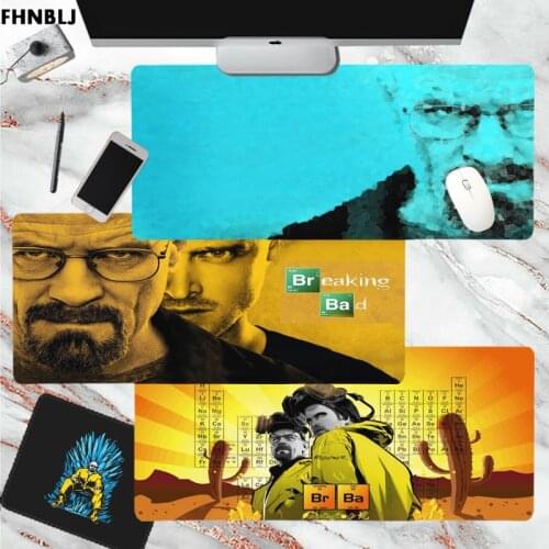 FHNBLJ Breaking Bad New Design Large sizes DIY Custom Mouse pad mat Size for large Edge Locking Speed Version Game Keyboard Pad