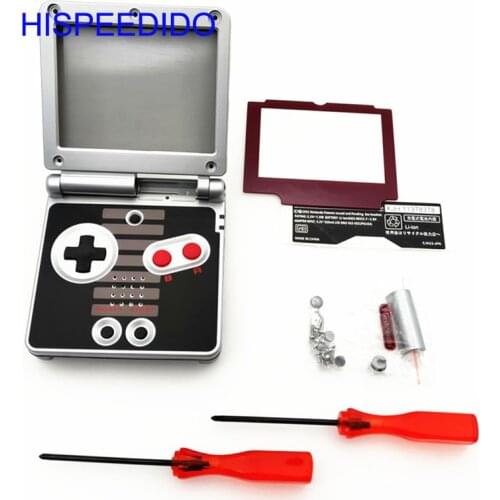 HISPEEDIDO For GameBoy Advance SP Classic NES Limited Edition Replacement Housing Shell For GBA SP Housing Case Cover Screws