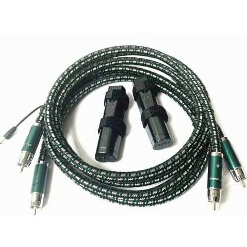 Columbia RCA Cable Solid PSC Copper 72V DBS HiFi Audio Line For Tube Amplifier- Pair