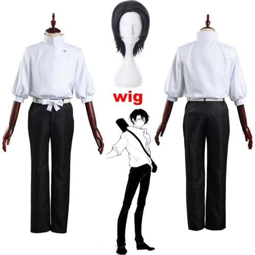 Anime Jujutsu cos Kaisen Yuuta Okkotsu Cosplay Costume Top Pants Outfits Halloween Carnival Suit Wig
