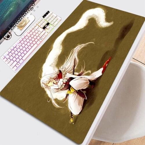 Mouse Mat Pad On The Table Mat Kawaii Big Mousepepad Carpet Gaming Accessories Gamer Xxl Desk Mause Pad Interesting Inuyasha Pad