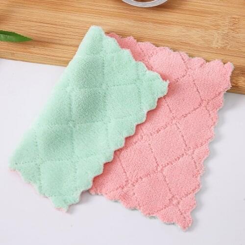 Kitchen Accessories Microfiber Towels Absorbent Thicker Cloth for Cleaning Micro Fiber Wipe Table Rag for Kitchen Gadgets Dish