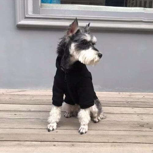 Fashion Dog Winter Warm Hoodie Pet Coat Jacket Clothes Small Medium Dogs Schnauzer French Bulldog Teddy Pug Dropshipping BGC10