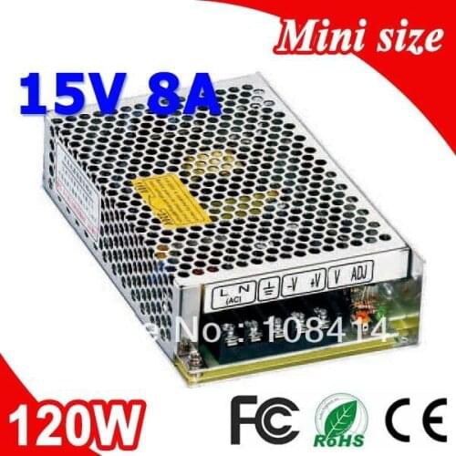 MS-120-15 120W Mean well LED 15V Power Supply 8A Transformer 110V 220V AC to DC Output