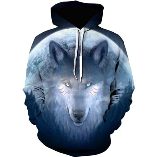 2021 new Galaxy Wolf 3D Hoodie Men Women Fashion hoodies Spring Autumn Pullovers Sweatshirts animal harajuku Printed jacket