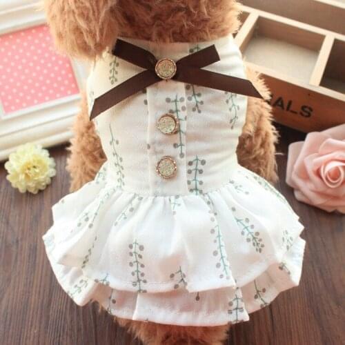 Pet small dog clothes spring and summer princess skirt cute cat dress