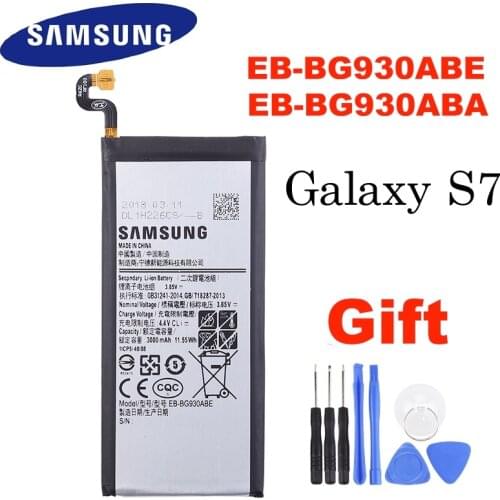 SAMSUNG Orginal EB-BG930ABE EB-BG930ABA 3000mAh battery For SAMSUNG GALAXY S7 SM-G9300 G930F G930A/L/V G9308 G930L G930P +Tools