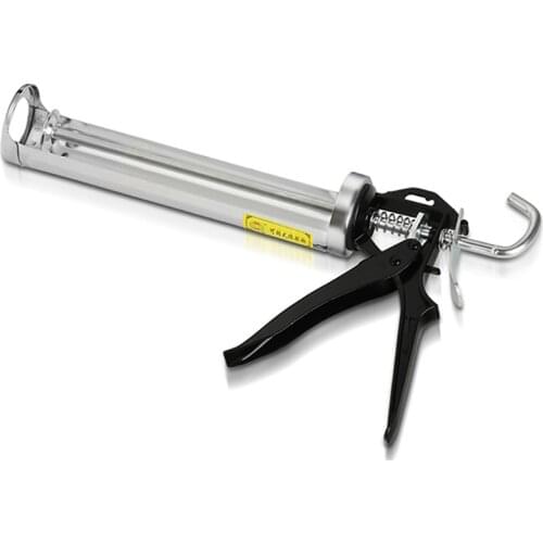 Aluminum Alloy Casing Caulking Rotatable Cartridge Gun Durable Gun Glass Glue Gun Adhesive Sealant Guns Household Caulking Tools